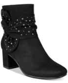 Impo Judith Embellished Block-heel Booties Women's Shoes