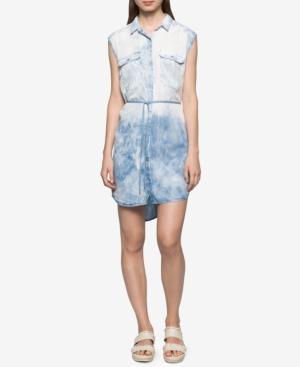 Calvin Klein Jeans Faded Denim Utility Shirtdress
