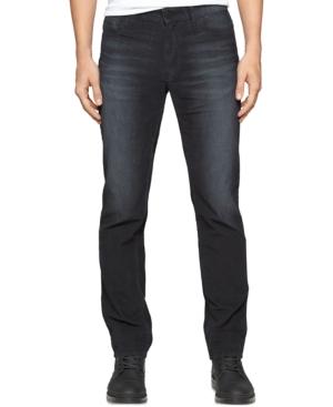 Calvin Klein Jeans Slim-straight Fit Washed-indigo Corduroy Pants
