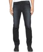 Calvin Klein Jeans Slim-straight Fit Washed-indigo Corduroy Pants