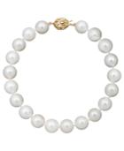 "belle De Mer Pearl Bracelet, 7-1/2"" 14k Gold A+ Akoya Cultured Pearl Strand (8-8-1/2mm)"