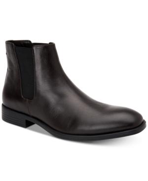 Calvin Klein Men's Corin Leather Chelsea Boots Men's Shoes