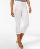 Buffalo David Bitton Ivy Embroidered Skinny Capri Jeans