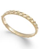 Kate Spade New York Gold-tone Pave Quilted Hinged Bangle Bracelet
