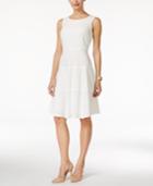 Kasper Petite Lace-detail A-line Dress