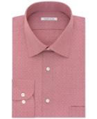 Van Heusen Men's Classic-fit Non-iron Textured Micro-check Dress Shirt