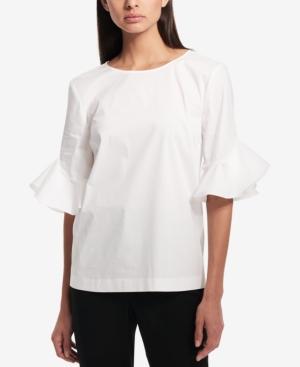 Calvin Klein Ruffle-cuff Top