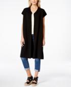 Eileen Fisher Silky Cap-sleeve Duster Cardigan