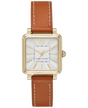 Marc Jacobs Women's Vic Brown Leather Strap Watch 30x30mm