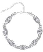 Say Yes To The Prom Silver-tone Rhinestone Choker Necklace, A Macy's Exclusive Style