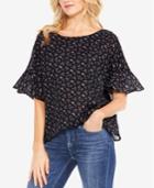 Two By Vince Camuto Printed Bell-sleeve Blouse