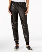 Chelsea Sky Faux-leather Jogger Pants, Only At Macy's