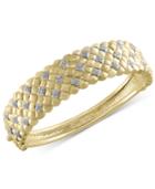 D'oro By Effy Diamond Weave Bangle Bracelet (5/8 Ct. T.w.) In 14k Gold