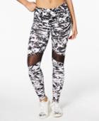 Material Girl Active Juniors' Printed Illusion Yoga Leggings, Created For Macy's