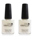 Creative Nail Design Vinylux Cream Puff Nail Polish Duo (two Items), 0.5-oz, From Purebeauty Salon & Spa