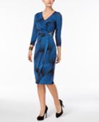 Thalia Sodi Long-sleeve Wrap Dress, Created For Macy's