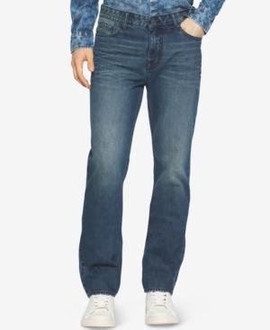 Calvin Klein Jeans Men's Tarnished Destructed Straight-leg Jeans