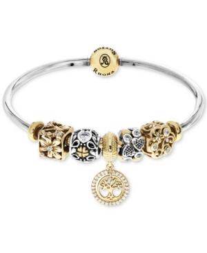 Rhona Sutton Cubic Zirconia Tree Of Life Charm Bangle Bracelet Gift