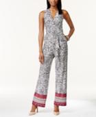 Ny Collection Petite Sleeveless Wide-leg Jumpsuit