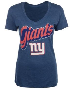 5th & Ocean Women's New York Giants Tri-natural T-shirt