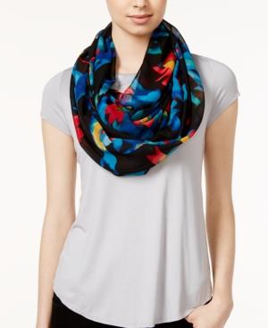 Calvin Klein Floral Chiffon Infinity Scarf