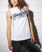 Reebok Cotton Seaworn Logo Tank Top