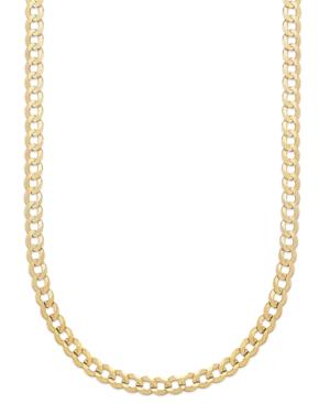 Curb Chain 22 Necklace In 14k Gold