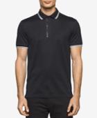 Calvin Klein Men's Premium Quarter-zip Utility Polo