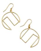 Sis By Simone I Smith 18k Gold Over Sterling Silver Earrings, Crescent Drop Earrings