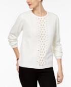 Alfred Dunner Embellished Chenille Sweater