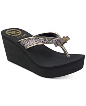 Guess Women's Saide Bow Flip-flops Women's Shoes