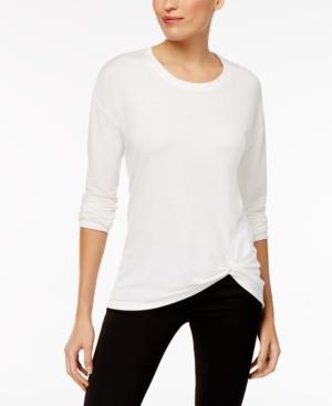 Ny Collection Embellished French Terry Top