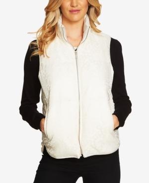 Cece Bonded Lace Puffer Vest