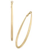 Thalia Sodi Gold-tone Diamond-cut Teardrop Hoop Earrings