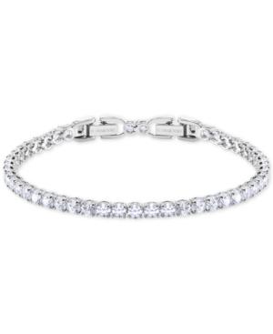 Swarovski Silver-tone Crystal Tennis Bracelet