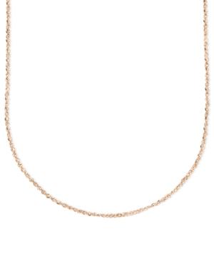"14k Rose Gold Necklace, 16"" Perfectina Chain"