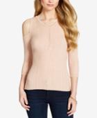Jessica Simpson Juniors' Cold-shoulder Ribbed Sweater