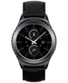 Samsung Unisex Gear S2 Black Leather Strap Smartwatch 40mm Smr7320zkaxar