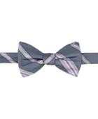 Ryan Seacrest Distinction Men's Imperial Stripe Pre-tied Bow Tie, Created For Macy's