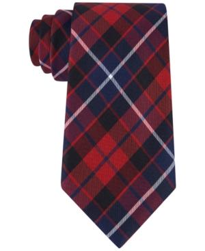 Tommy Hilfiger Men's Large Plaid Silk Tie