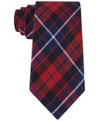 Tommy Hilfiger Men's Large Plaid Silk Tie