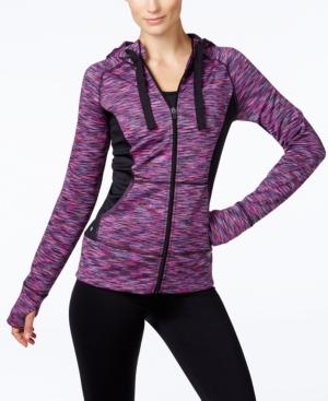 Ideology Id Warm Space-dyed Full Zip Hoodie, Only At Macy's