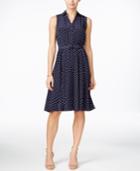 Charter Club Petite Polka-dot Shirtdress, Only At Macy's