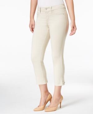 Nydj Karen Embellished-hem Capri Pants
