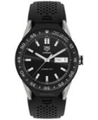 Tag Heuer Modular Connected 2.0 Men's Swiss Carrera Black Perforated Rubber Strap Smart Watch 45mm Sbf8a8001.11ft6076
