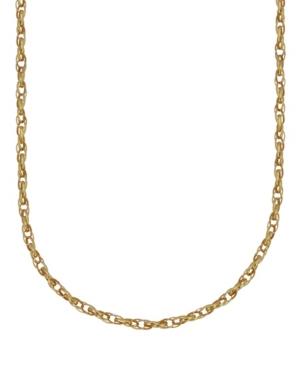Double Rolo Link 18 Chain Necklace (1.9mm) In 18k Gold