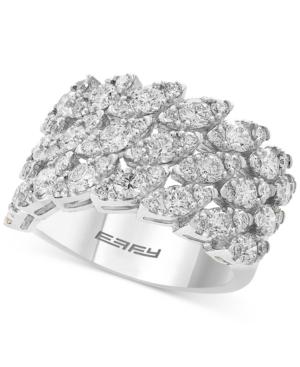 Effy Marquise-look Cluster Ring (2-1/4 Ct. T.w.) In 14k White Gold