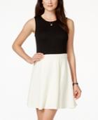 B Darlin Juniors' Sleeveless Colorblocked Dress