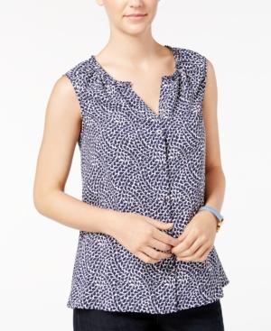 Tommy Hilfiger Ruffled Animal-print Blouse