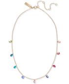 I.n.c. Gold-tone Stone Dangle Collar Necklace, 16 + 3 Extender, Created For Macy's